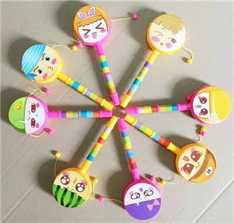 Smiling face tambourine   ITEM NO.： W013504