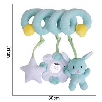 Plush Toy Bed Wrap [Solid] Green Rabbit   ITEM NO.： W011733
