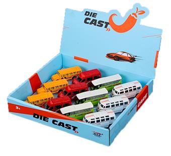 4 types of alloy regenerative buses (12 per box)   ITEM NO.： W012115
