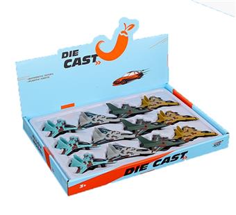 4 alloy regenerative camouflage fighter jets (12 pieces/box)   ITEM NO.： W012110