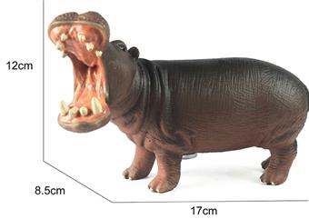 Soft rubber animal hippopotamus   ITEM NO.： W006687