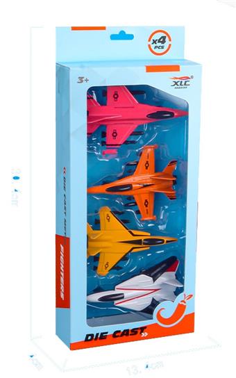 4 alloy regenerative simulation fighter jets (4 Zhuang)   ITEM NO.： W012035