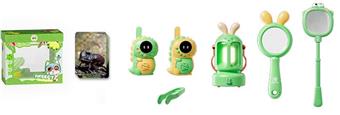 Blue DIY Exploration 8-piece walkie talkie set (31PCS)   ITEM NO.： W013144