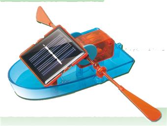 Solar powered kayak (self assembling toy)   ITEM NO.： W006798