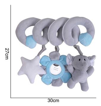 Plush Toy Bed Wrap [Solid] Grey Elephant   ITEM NO.： W011730