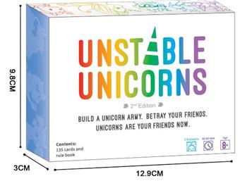 English UNSTABLEUNICORNS card game   ITEM NO.： W024402