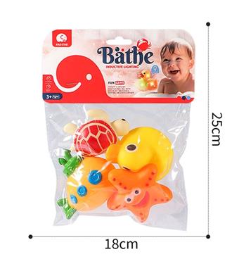Set of 4 vinyl underwater animals   ITEM NO.： W033912