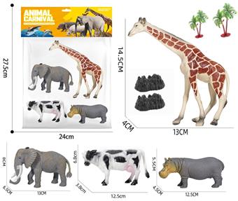 Large animal series 4 card head bags   ITEM NO.： W032184