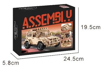 DIY Wooden Assembly Power Off Road Vehicle   ITEM NO.： W030590
