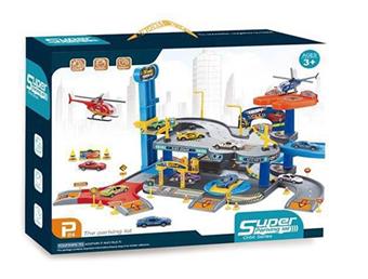 Track parking lot equipped with 1 alloy airplane and 2 alloy cars   ITEM NO.： W021050