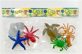 3-inch set of 3 marine animals (2 mixed)   ITEM NO.： W034673