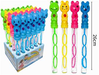 Flat round frog tiger bubble stick (26CM 4-color mixed) (24PCS single price)   ITEM NO.： W021793