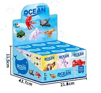 881PCS low-priced impulse version of cute marine creatures   ITEM NO.： W034287