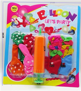 3 types of mixed 28 balloons+1 pump   ITEM NO.： W027188