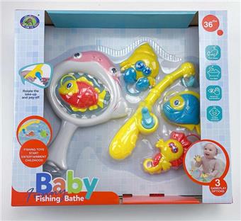 (Bathroom toy with light, cute fish series single item)   ITEM NO.： W035203