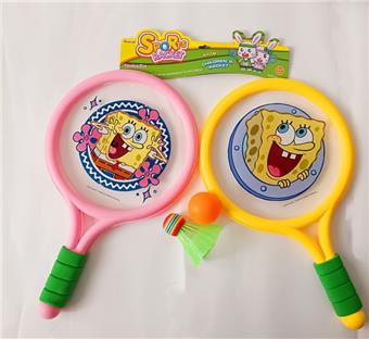Outdoor Sports EVA Handle Pink Yellow Medium Round 39CM Paddle SpongeBob SquarePants   ITEM NO.： W037836