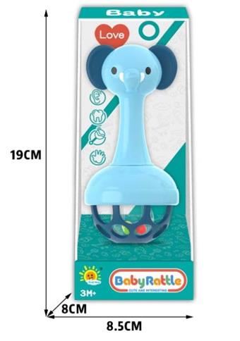 Soft rubber baby holding bell (elephant)   ITEM NO.： W037361