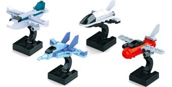 Puzzle building block assembly toys are compatible with small and medium-sized particles, holiday gifts, promotional items, food candy gifts, twisted egg toys, airplane models   ITEM NO.： W029061