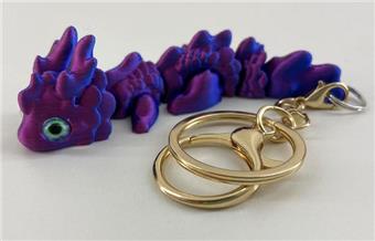 9.5CM Baby Dragon Keychain Golden Ring   ITEM NO.： W025068