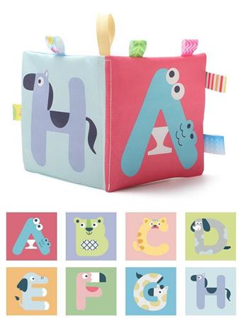 14cm letter recognition cloth book (4 pages and 8 sides)   ITEM NO.： W039285