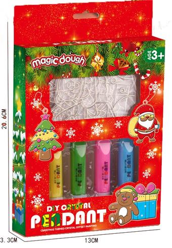 DIY Christmas non baking adhesive painting   ITEM NO.： W034827