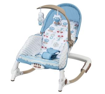 Baby Electric Vibration Music Rocking Chair, Weight Capacity 40lbs/18kg Age Standard 0+with Volume Adjustment/Natural Sound/Foldable/3-speed Height   ITEM NO.： W019455