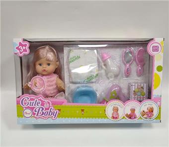 14 inch female sitting doll+IC   ITEM NO.： W036870