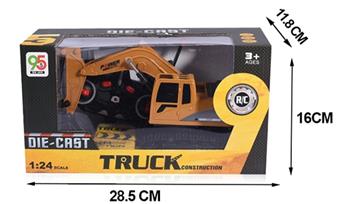 1: 24 key demonstration of rocker arm six way alloy engineering excavator remote control vehicle (excluding electricity)   ITEM NO.： W025533