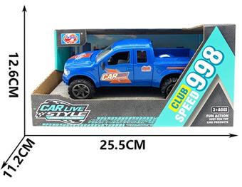 4-door inertia light car (blue)   ITEM NO.： W033975