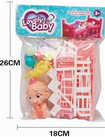 Children's Bed Series (Sitting Baby+Balloon)   ITEM NO.： W027770