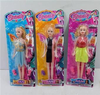 Pai'er Kurhn/11 inch Barbie Doll 11 inch Empty Doll 11.5 inch Barbie Doll Shoes Princess Flying Man Butterfly Wings PVC Suction Board Ponytail Head Play Toy Play Puzzle Toy Gift Toy Candy Toy Accessories Doll   ITEM NO.： W028868