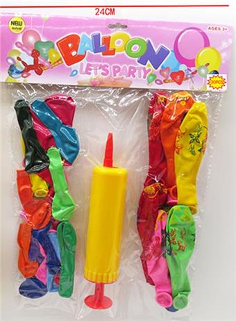 2 mixed 30 balloons+1 pump   ITEM NO.： W027761
