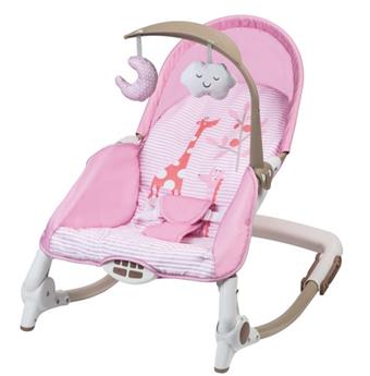 Baby Electric Vibration Music Rocking Chair, Weight Capacity 40lbs/18kg Age Standard 0+with Volume Adjustment/Natural Sound/Foldable/3-speed Height   ITEM NO.： W019459