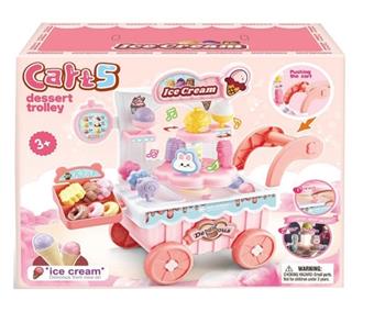 Toy ice cream truck in red   ITEM NO.： W022922