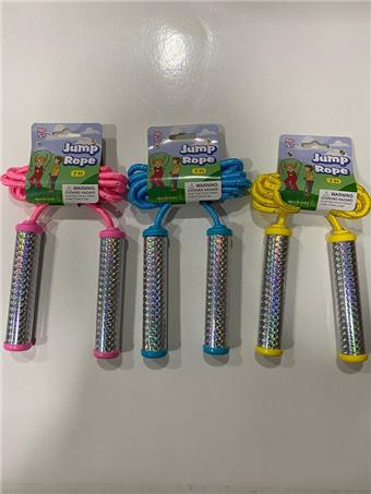Jump rope (rope mixed with silver thread)   ITEM NO.： W034007