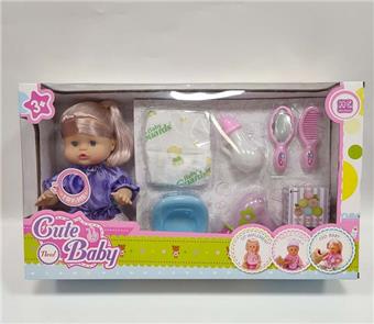 (GCC) 14 inch female sitting doll+IC   ITEM NO.： W036867