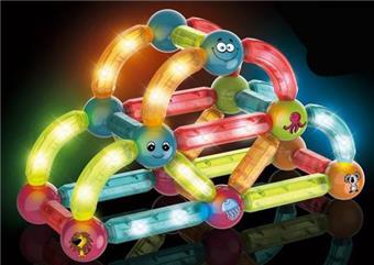 Light Magnetic Stick Building Blocks 52pcs   ITEM NO.： W024377