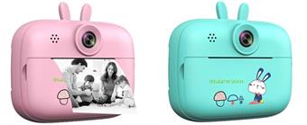 S2 Rabbit Children's Printer Camera Digital Camera DSLR HD Instant Printing Ink Free Thermal Paper 2.4-inch Dual Camera (Comes with built-in lithium battery, 3 rolls of thermal paper, can print approximately 50 photos)   ITEM NO.： W029214