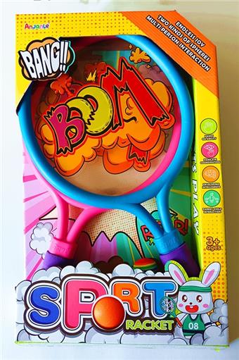 Explosion BOOM PET film egg shaped racket for outdoor sports   ITEM NO.： W037917