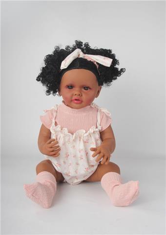 Vinyl Black Skin Heavy Body Doll (American Black)   ITEM NO.： W019030
