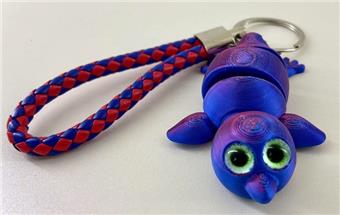 7CM chicken keychain leather rope ring   ITEM NO.： W025497