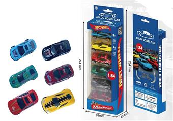 6 sets of sliding alloy cars   ITEM NO.： W026457