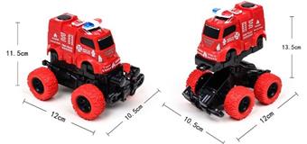 Collision deformation fire police cars (12PCS)   ITEM NO.： W031598