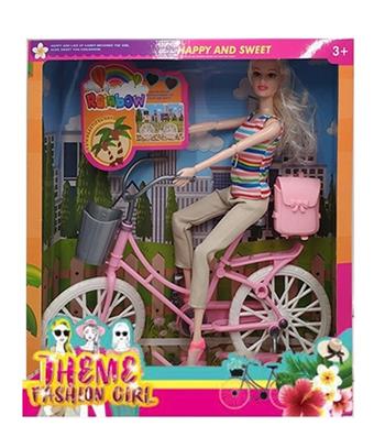 New 11.5-inch physical explosive bike fashion Barbie with accessories   ITEM NO.： W033375