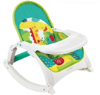 Baby Electric Vibration Music Rocking Chair, Weight Capacity 40lbs/18kg Age Standard 0+with Natural Sound/Foldable/Detachable Plate   ITEM NO.： W019511