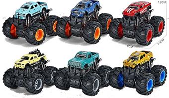 1: 64 four-wheel drive dual inertia alloy stunt large wheeled vehicle   ITEM NO.： W028838