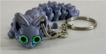 9CM Fox Keychain Silver Ring   ITEM NO.： W025441