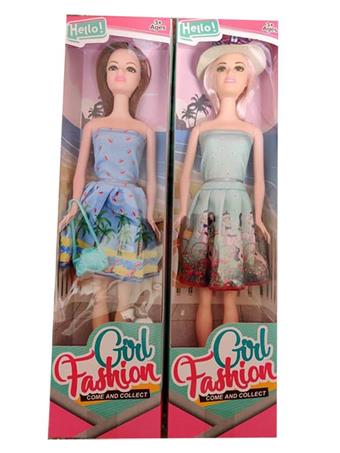11 inch full body fashion Barbie doll with straw hat camera   ITEM NO.： W028304