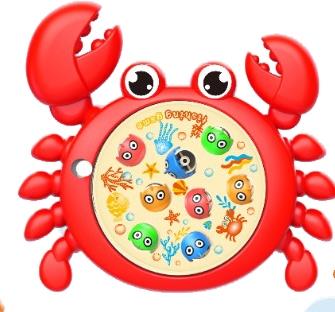 Upstream Crab 8 Fish Fishing Plate   ITEM NO.： W036264