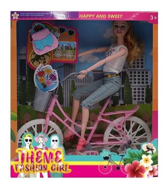 New 11.5-inch physical explosive bike fashion Barbie with accessories   ITEM NO.： W033372